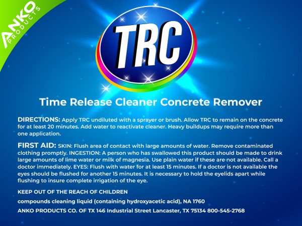 time release concrete remover