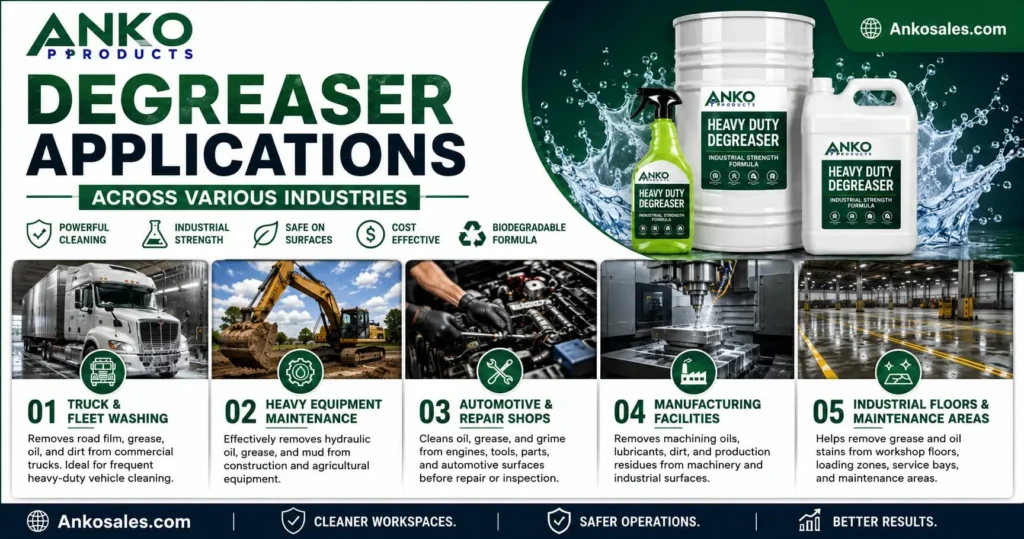 Degreaser Applications Various Industries